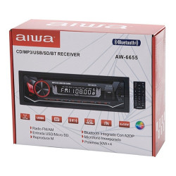 602306-MLC49729399878_042022,Radio Auto Aiwa Aw-6655 Usb  Bluetooth Envio Gratis Nueva