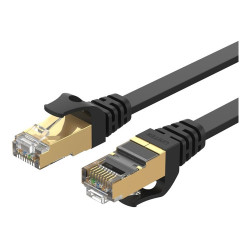 922421-MLC54343388861_032023,Cable De Red Cat7 Rj45 Ethernet Patch Cord Negro 3mt