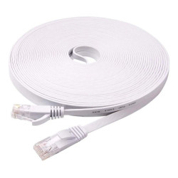 718790-MLC54344470307_032023,Cable De Red Cat7 Rj45 Ethernet Patch Cord Blanco 3mt